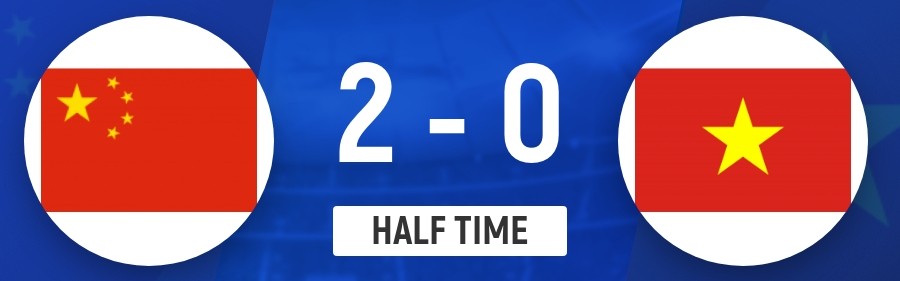 世界杯-半场-郑璐5分钟双响余星悦送助攻 U20女足暂2-0越南